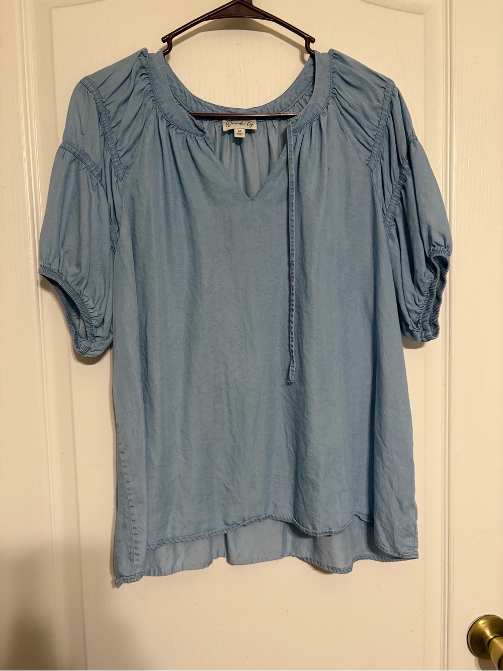 Light Blue Jean colored Blouse